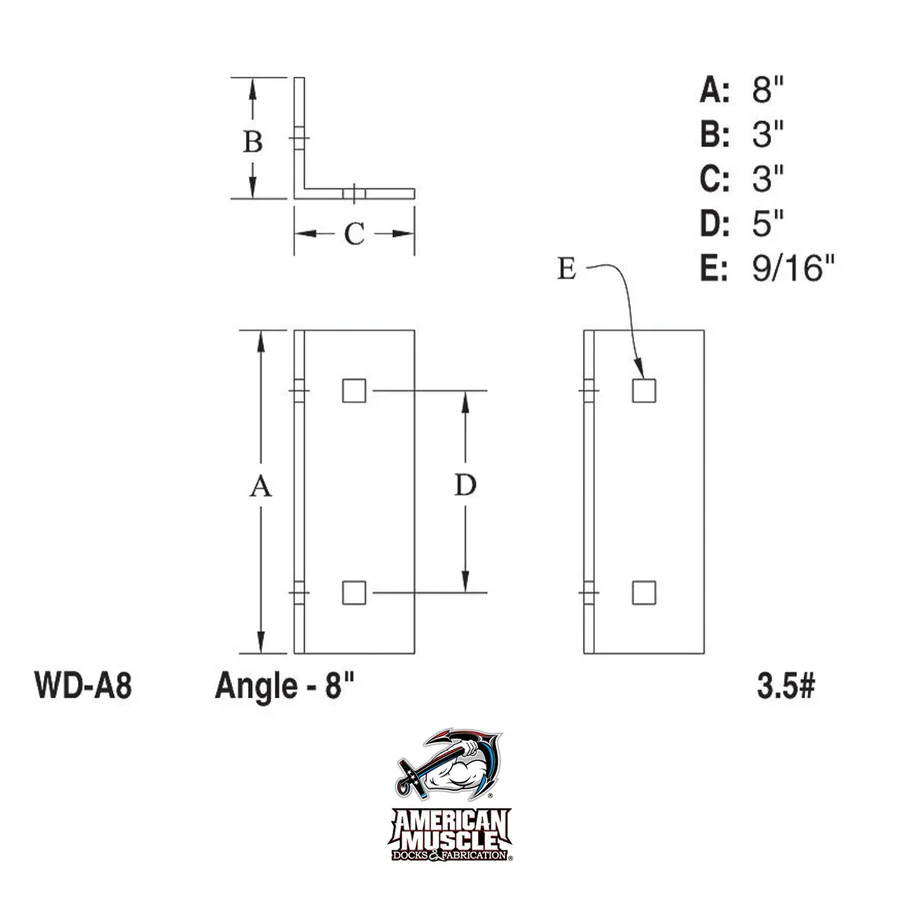 Angle - 8 inch - Image 2